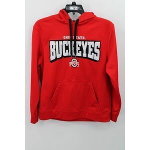 OHIO STATE BUCKEYES SIZE MEDIUM RED HOODIE EUC
